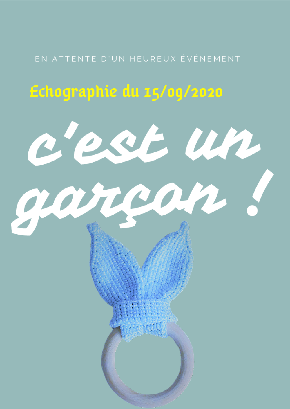 Faire Part D Annonce Du Sexe Du Bebe 2 Euros Frais De Port Offerts Jarakymini Un Grand Marche