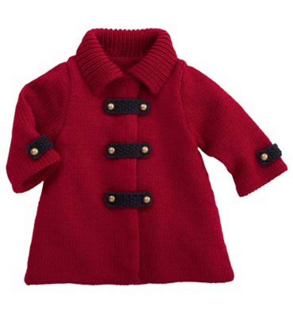 Manteau Rouge Laine Bebe Fille Fait Main Au Crochet T 1 A 3 Mois Jarakymini Un Grand Marche