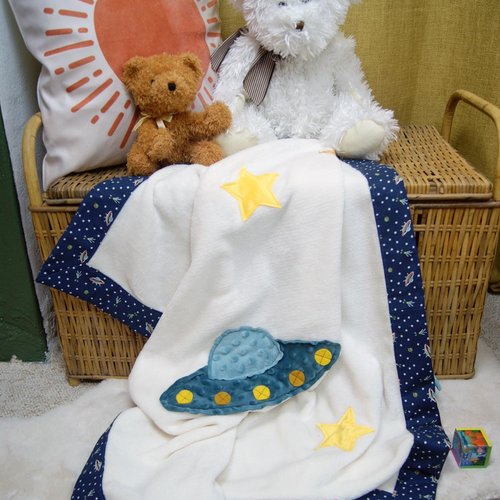 Couverture etoiles pour bébé - couverture oeko tex