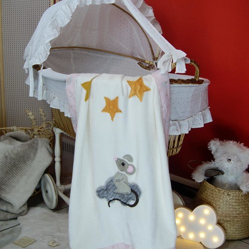 Couverture souris pour bébé - couverture oeko tex
