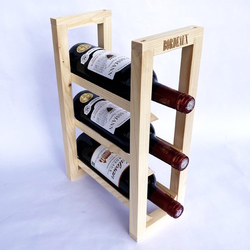 Casier à bouteille, rangement, support à vin, porte bouteille, présentoir à vin en bois, range bouteille.