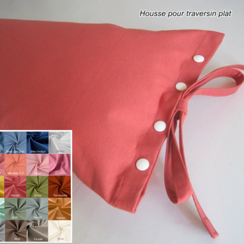 20-22 cm housse seule en coton oeco-tex à pressions colorées, hauteur 20-22 cm nombreux coloris