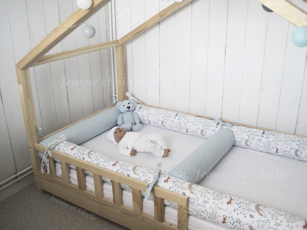 Tour de lit bébé gaze de coton – Amour De Bébé