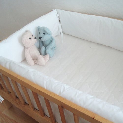 Lot de 5 housses blanches à pressions et lanières d'attache pour elise - hauteur 20-22 cm à -50%