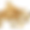 10 fermoirs mousquetons dorés 10*6 mm