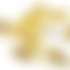 Fermoirs mousquetons dorés 12*6 mm