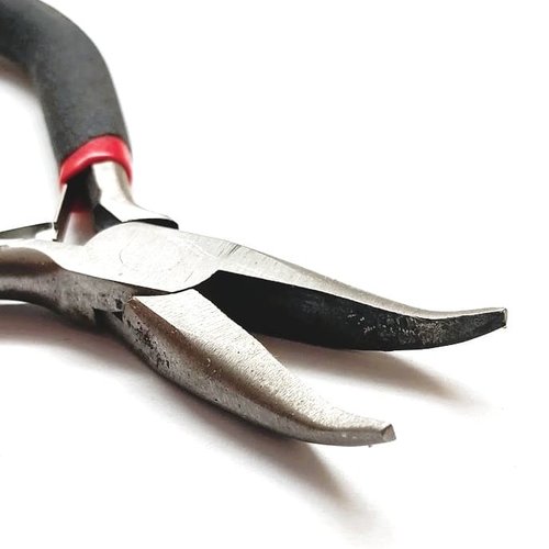 Pince à becs courbés pour créations bijoux 125 mm x 1
