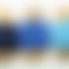 Kit 3 coupons ,tricolore, ficelles coton bakers twine, bleu marine, bleu roi, bleu ciel, 3 x 10 m