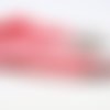 Lot de 5 cordons, colliers suédine rose avec mousqueton et chaînette d'extension argentés, 53 cm