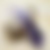 Pompons glands soie à franges violet et parme 13 cm par 5