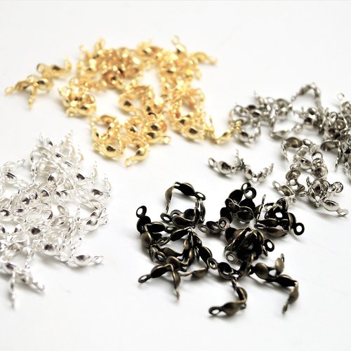 200 embouts cache nœuds à clapet 8mm en métal