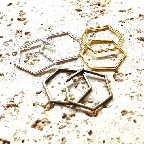 Lot de 10 connecteurs alvéoles hexagone 23x20mm - 3 couleurs