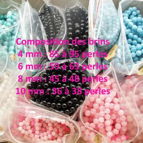 Perles aigue-marine bleur 10 mm