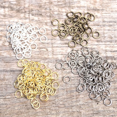 Anneaux de jonction 6mm ouverts - lot de 200