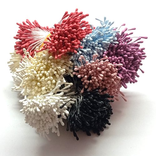 Étamines de fleurs artificielles 1,5 mm par lot de 100