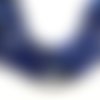 Perles lapis lazuli naturelles tubes à facettes 8*11 mm mm