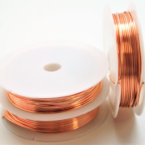 Bobine de fil de cuivre or rose de 0,2 mm à 1 mm