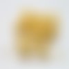 Perles 8 mm dorées en filigrane