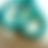 Perles rondes en magnésite teintée turquoise 8 mm