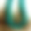 Perles rondes en magnésite teintée turquoise 10 mm