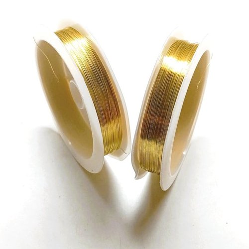 Bobines fil de cuivre doré 0,2 mm à 0,8 mm
