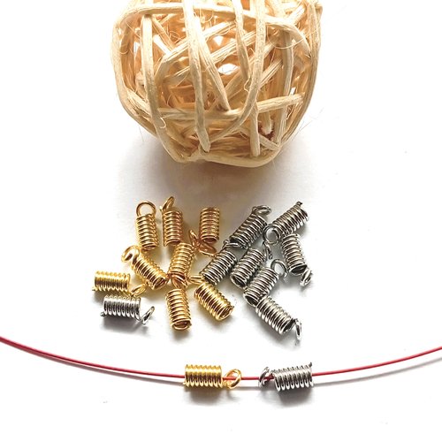 Embouts ressorts pour cordon 1,8mm par 50