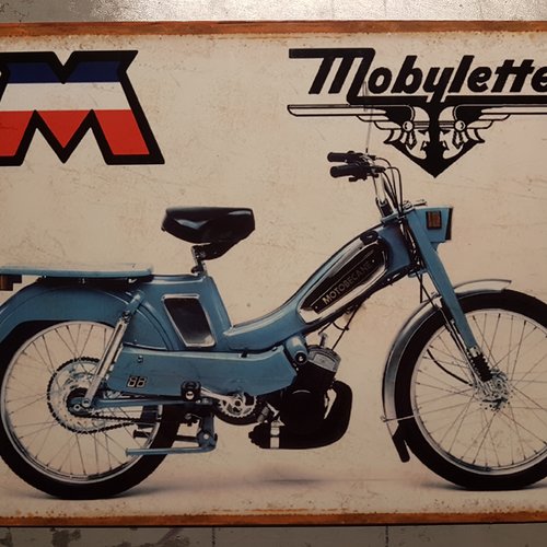 Plaque métal vintage motobécane av88