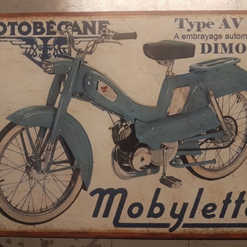 Plaque métal vintage motobécane av65