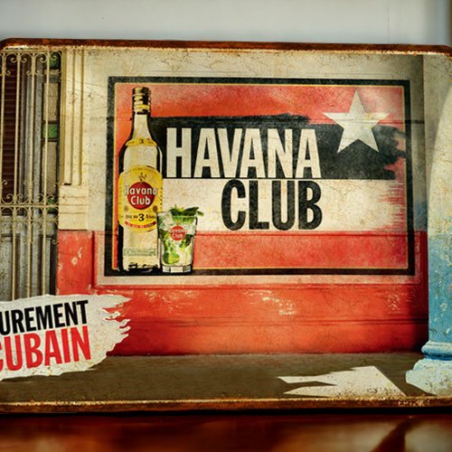 Plaque métal vintage havana club