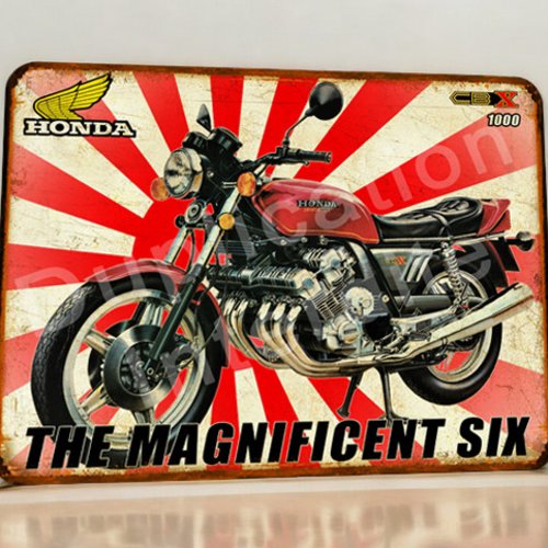Plaque métal vintage honda cbx 1000