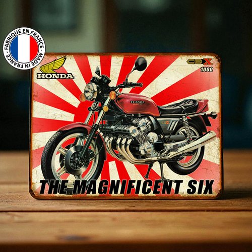 Plaque métal vintage honda cbx 1000