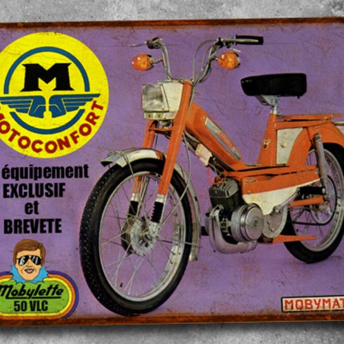 Plaque métal vintage motoconfort svl