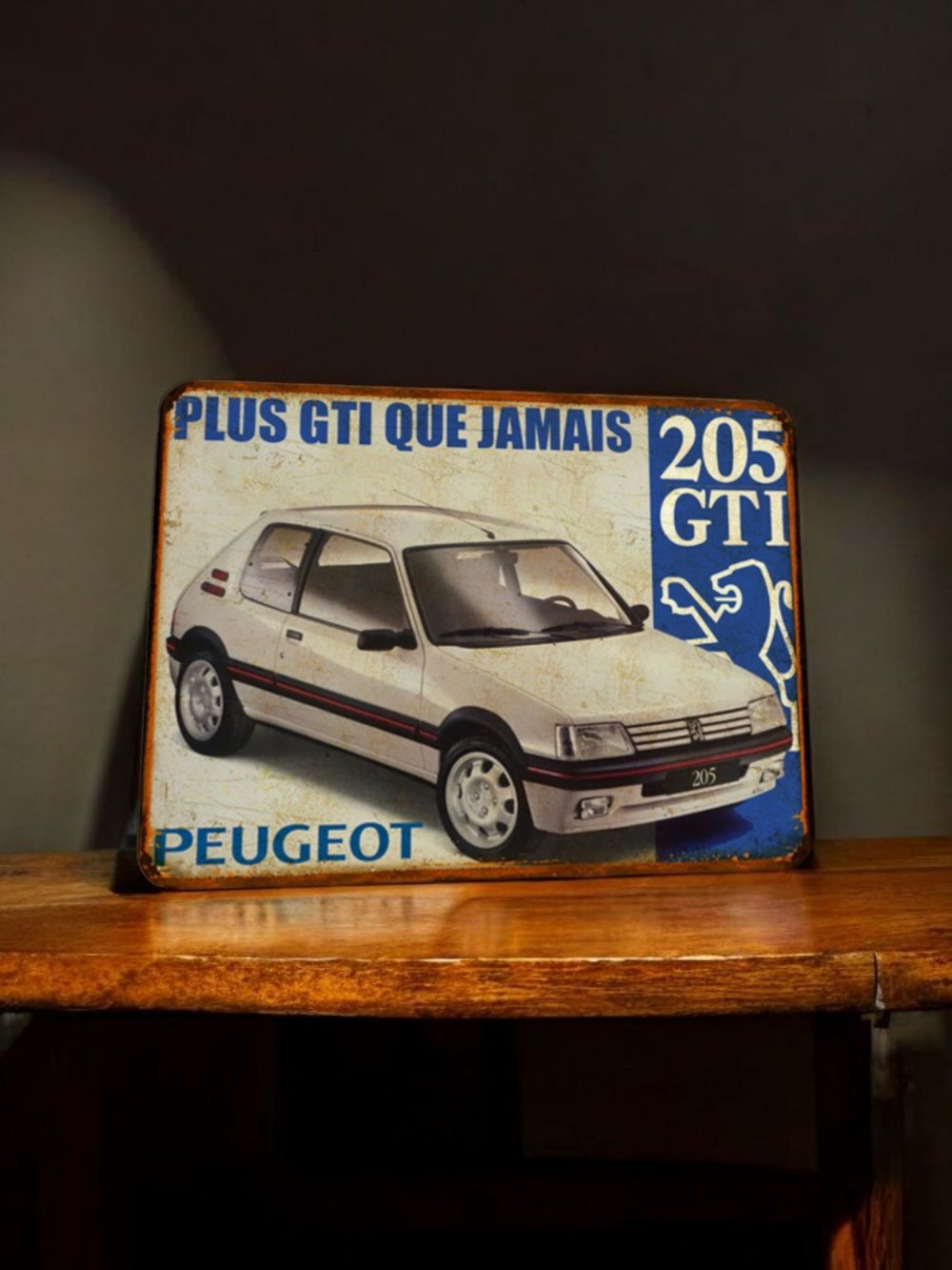 Plaque Collection Peugeot 205 GTI sous Licence Officielle Peugeot