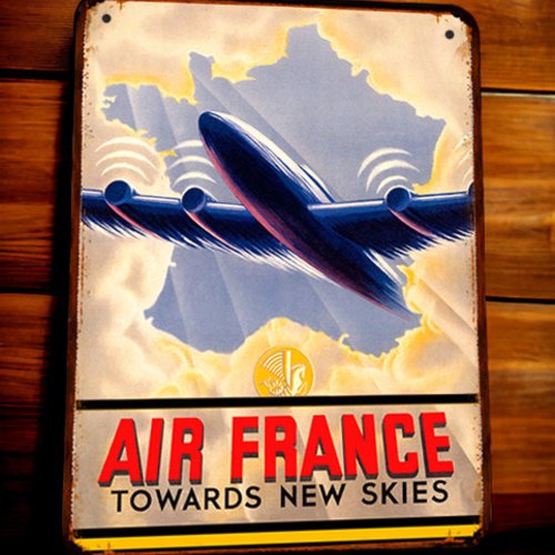 Plaque métal vintage air france