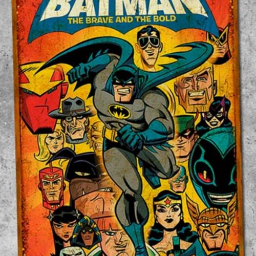 Plaque métal vintage batman bold