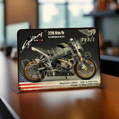Plaque métal vintage buell xb12s