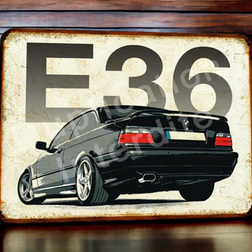 Plaque métal vintage bmw m3 e36
