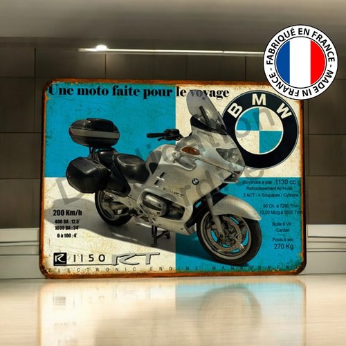 Plaque métal vintage bmw r1150 rt