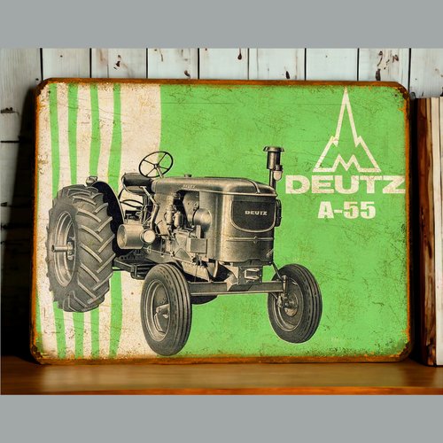 Plaque métal vintage deutz a55
