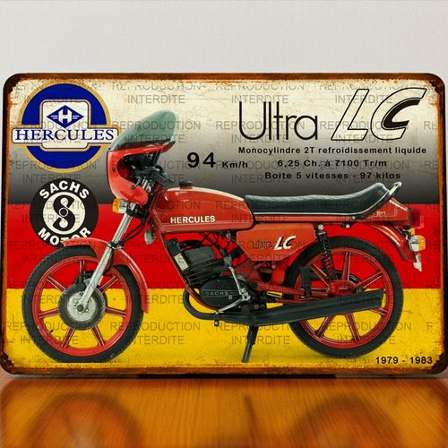 Plaque métal vintage hercules k50