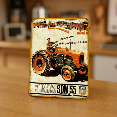 Plaque métal vintage someca 55