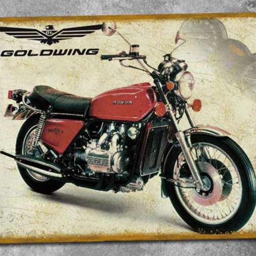 Plaque métal vintage honda 1000 gl