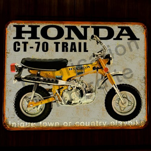 Plaque métal vintage honda dax ct 70 trail