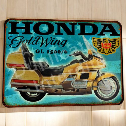 Plaque métal vintage honda gl 1500 goldwing