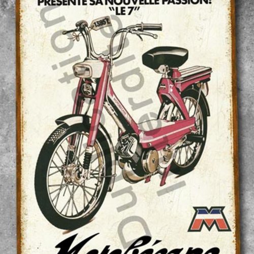 Plaque métal vintage motobécane 7