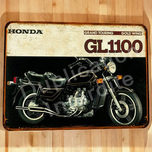 Plaque métal vintage honda gl 1100 goldwing