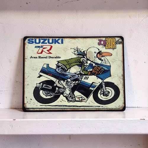 Plaque métal vintage jbt suzuki gsxr 750