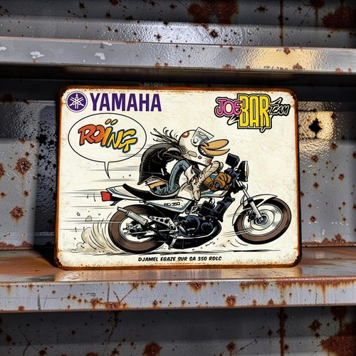 Plaque métal vintage jbt yamaha rdlc 350