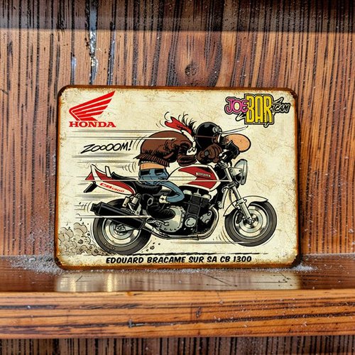 Plaque métal vintage jbt honda cb 1300