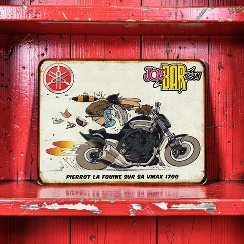 Plaque métal vintage jbt yamaha vmax 1700